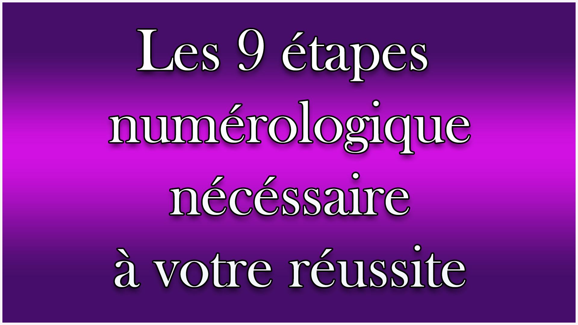 etape numerologique