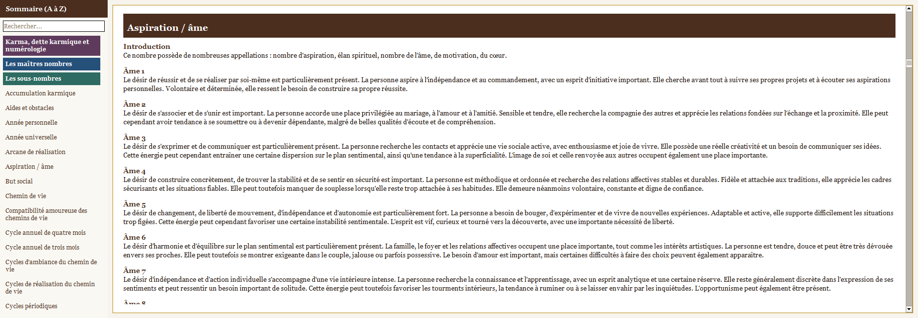 Le glossaire d'interprétation